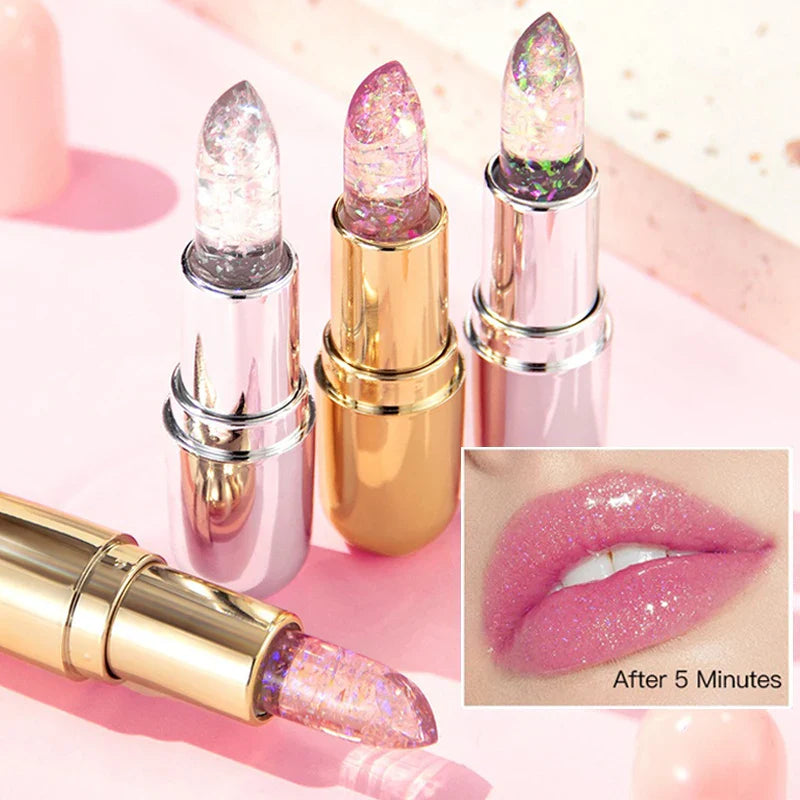 Color-Changing Glitter Lipstick