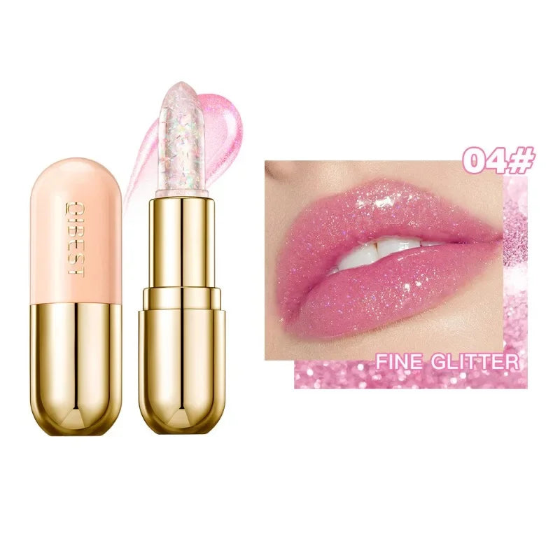 Color-Changing Glitter Lipstick