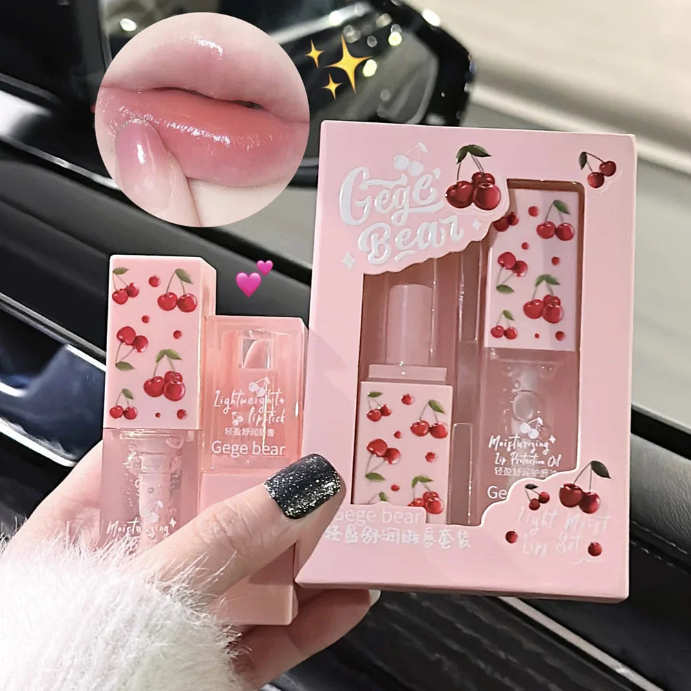 Gege Bear Cherry Lip Care Duo
