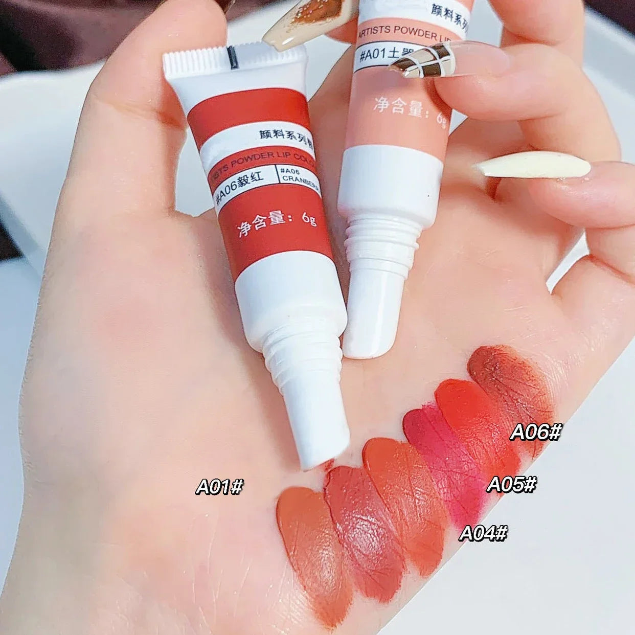 Lip Gloss Moisturizing Lip Tint Mud 6 Colors Long Lasting